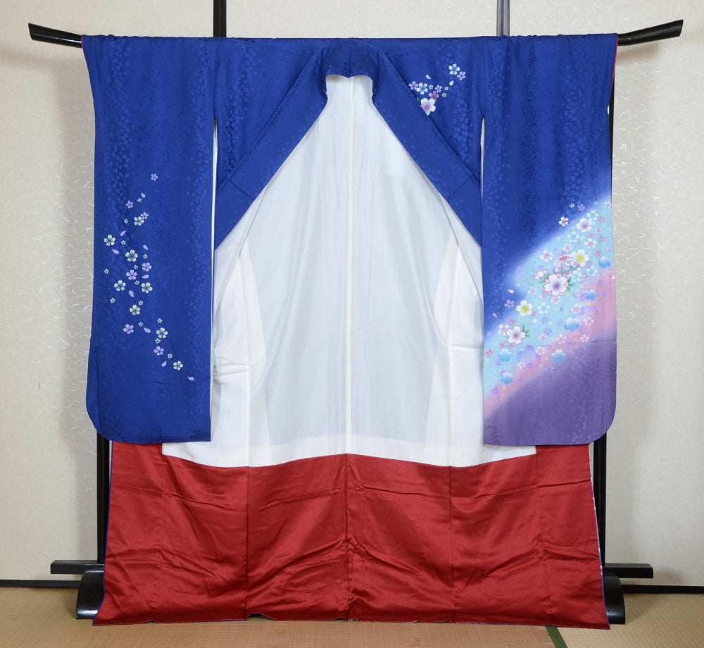 Long-sleeved kimono 6 items set / Furisode / FK#2-216