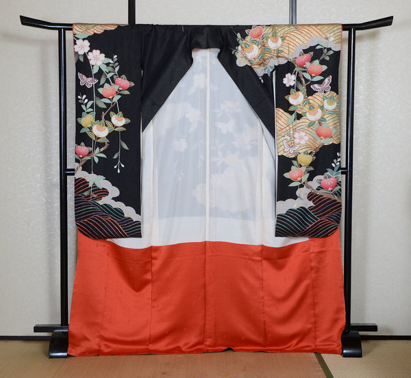 Long-sleeved kimono 6 items set / Furisode / FK#2-321