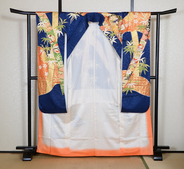 Long-sleeved kimono 6 items set / Furisode / FK#2-356