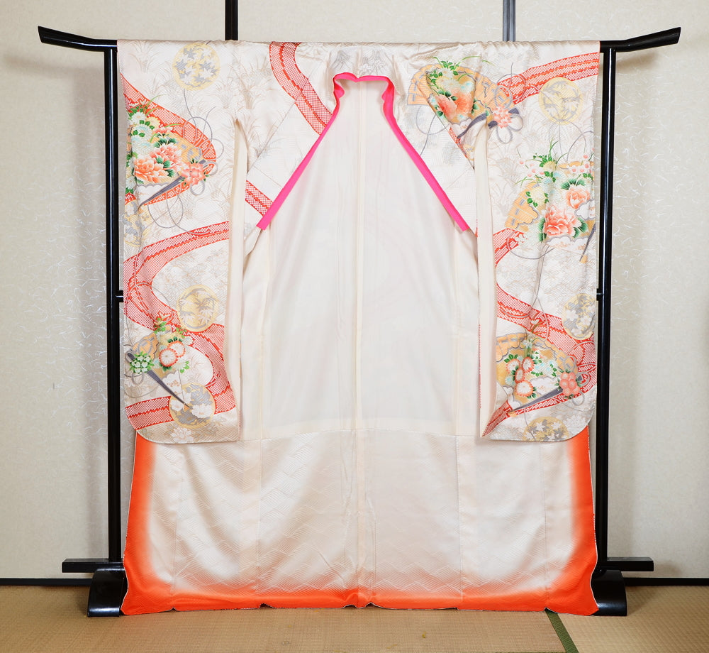 Long-sleeved kimono 6 items set / Furisode / FK#2-337