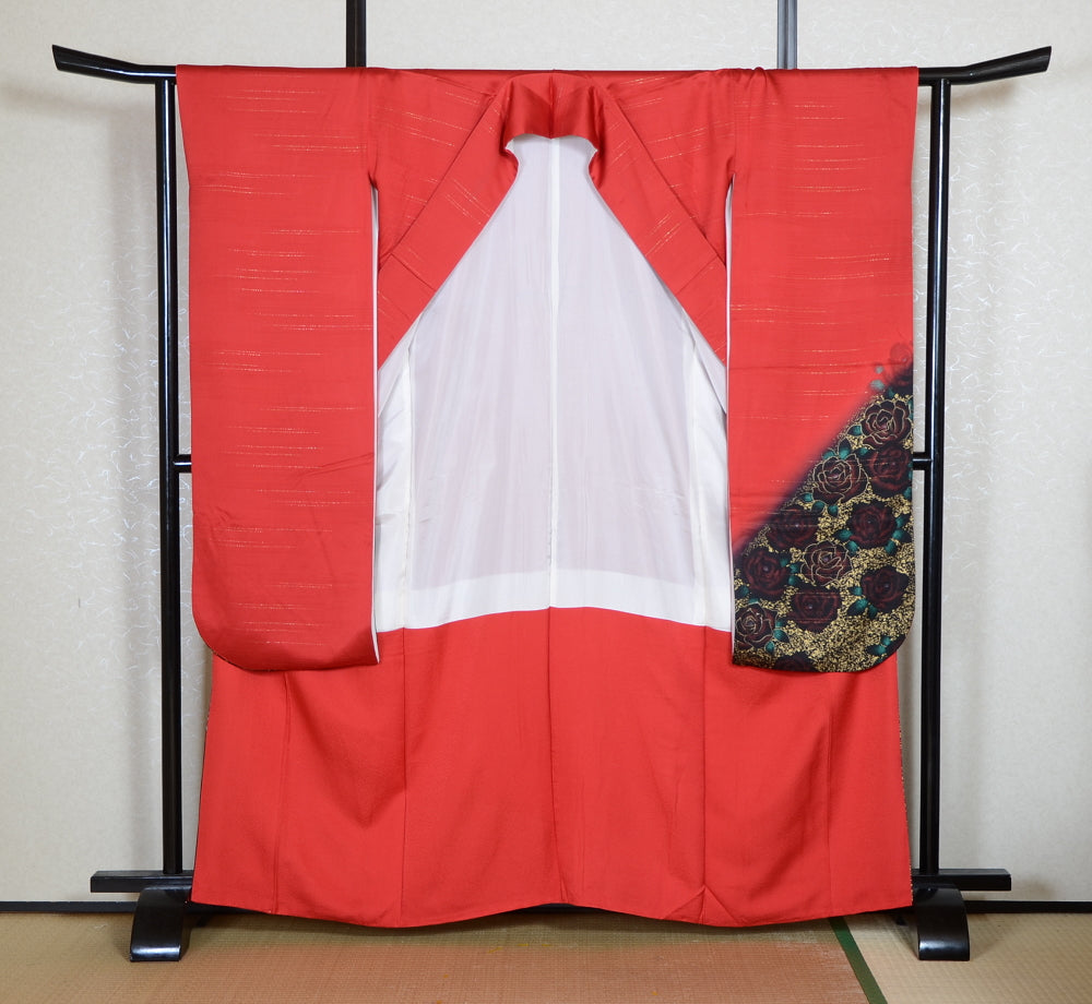 Long-sleeved kimono 6 items set / Furisode / FK#2-076