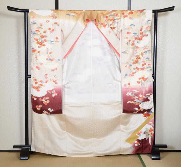 Long-sleeved kimono 6 items set / Furisode / FK#2-283