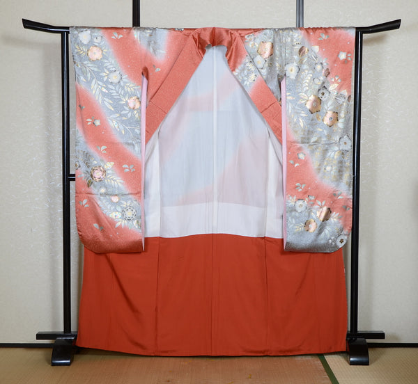 Long-sleeved kimono 6 items set / Furisode / FK#2-348