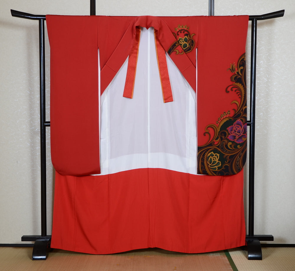 Long-sleeved kimono 6 items set / Furisode / FK#2-243