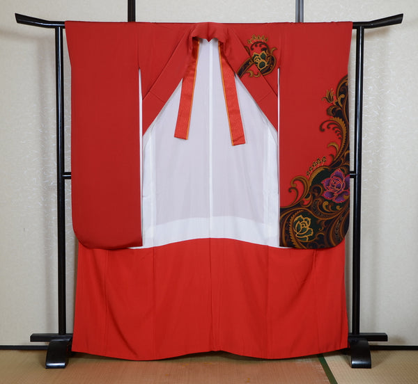 Long-sleeved kimono 6 items set / Furisode / FK#2-243