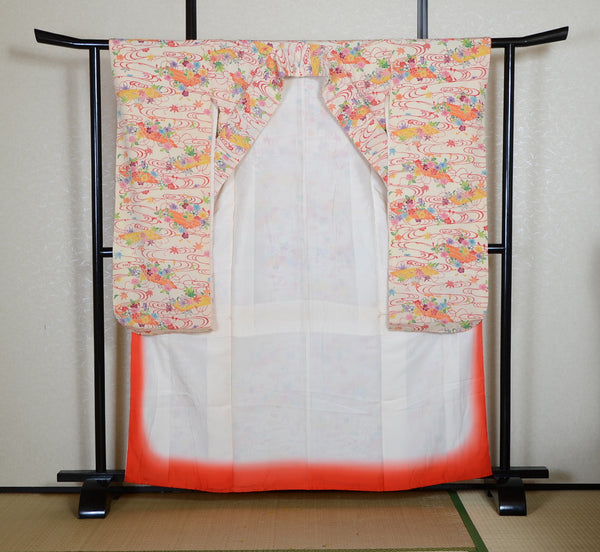 Long-sleeved kimono 6 items set / Furisode / FK#1-949