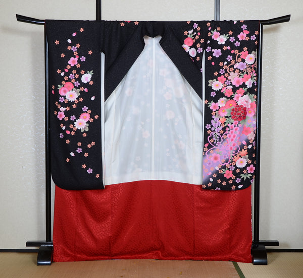 Long-sleeved kimono 6 items set / Furisode / FK#2-349