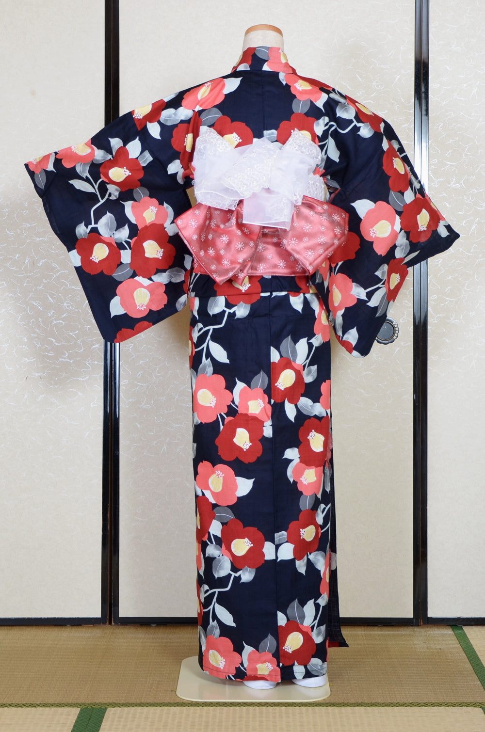 Decorative heko-obi : Flower / White