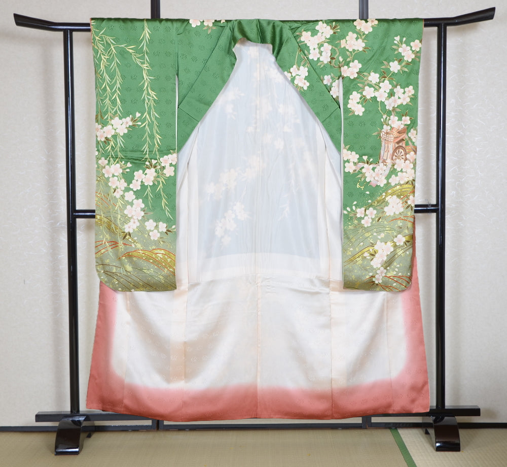 Long-sleeved kimono 6 items set / Furisode / FK#2-306