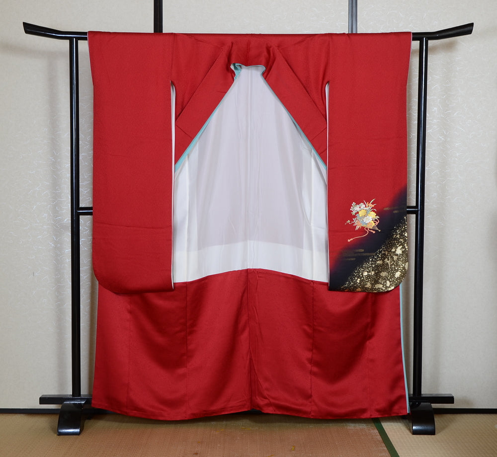 Long-sleeved kimono 6 items set / Furisode / FK#2-333