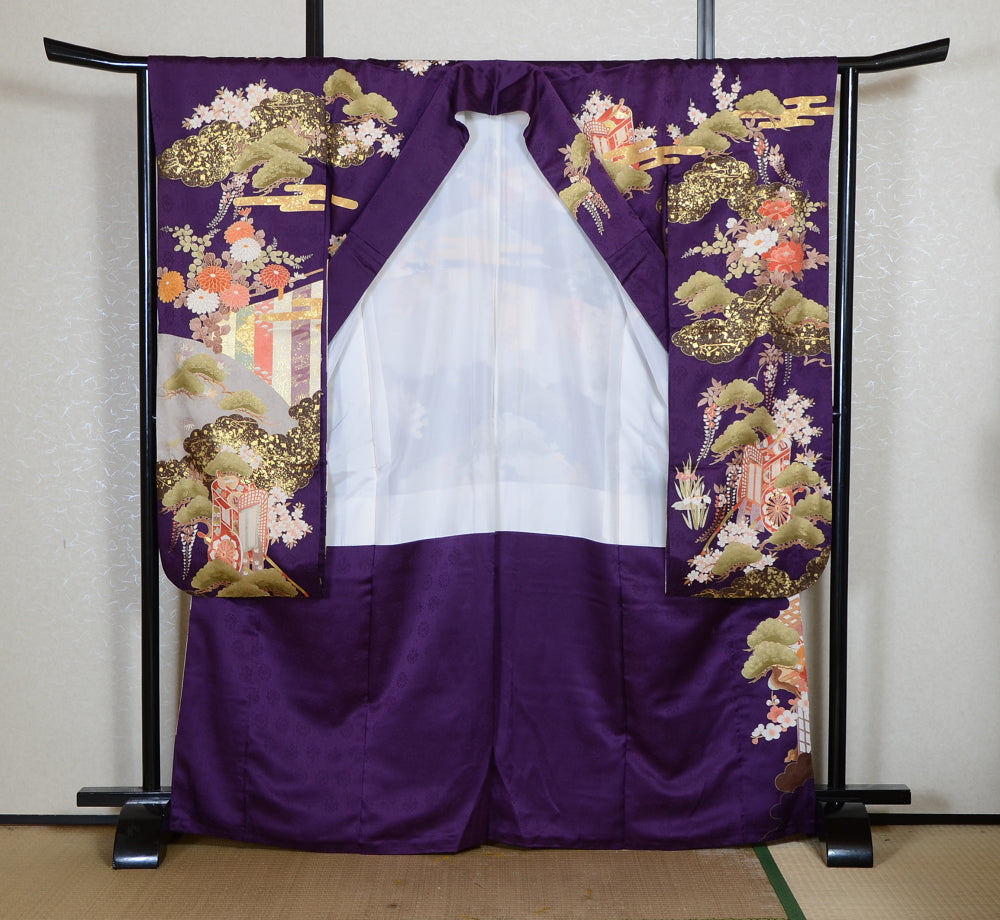 Long-sleeved kimono 6 items set / Furisode / FK#2-315