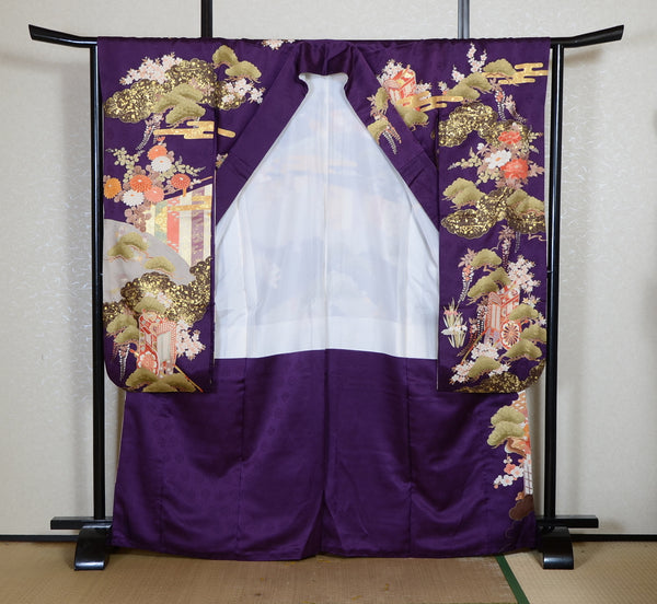 Long-sleeved kimono 6 items set / Furisode / FK#2-315