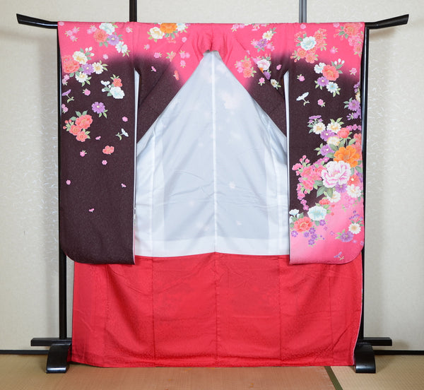 Long-sleeved kimono 6 items set / Furisode / FK#2-282