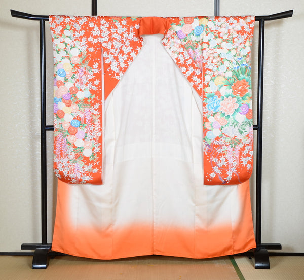 Long-sleeved kimono 6 items set / Furisode / FK#2-214