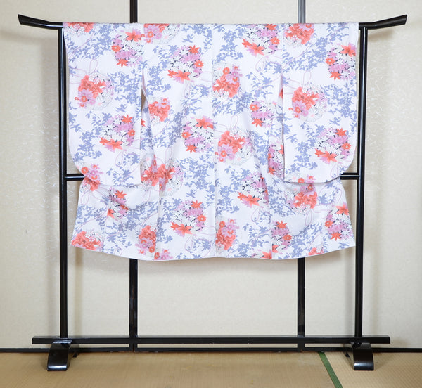 Long-sleeved kimono & hakama 5 items set / Furisode / FK#2-310