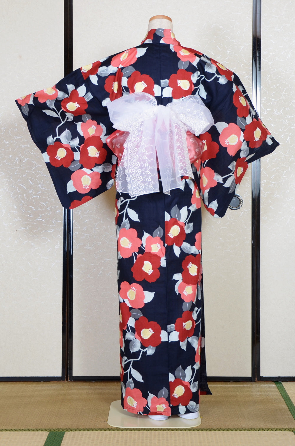 Decorative heko-obi : Flower / White