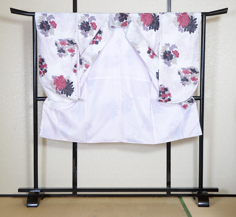 Long-sleeved kimono & hakama 5 items set / Furisode / FK#2-311