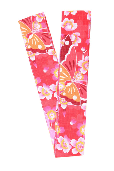 Yukata for indoor use / sakura&butterfly :EM007-Red