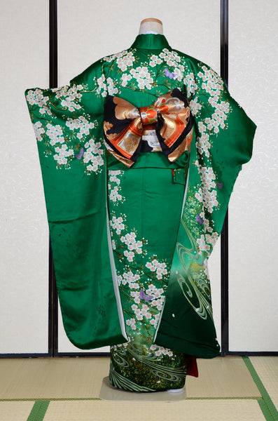 Long-sleeved kimono 6 items set / Furisode / FK#2-225