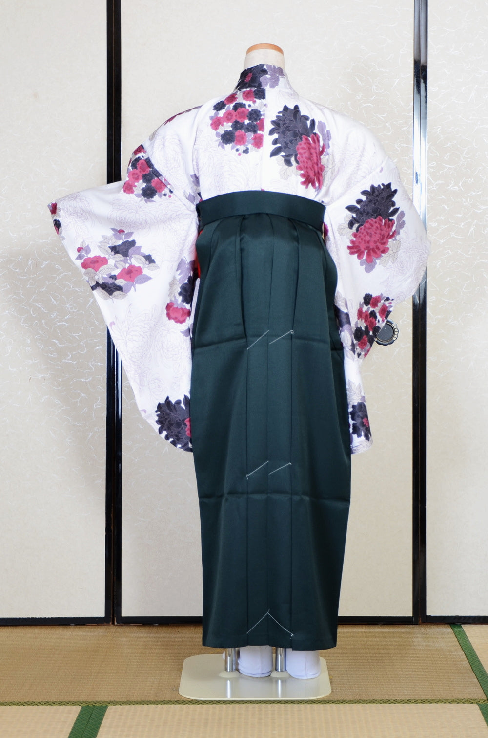 Long-sleeved kimono & hakama 5 items set / Furisode / FK#2-311
