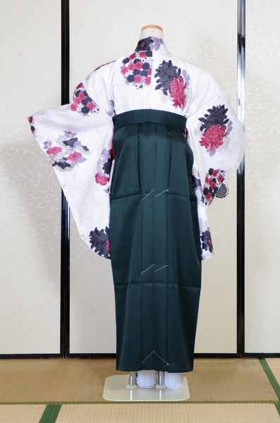 Long-sleeved kimono & hakama 5 items set / Furisode / FK#2-311