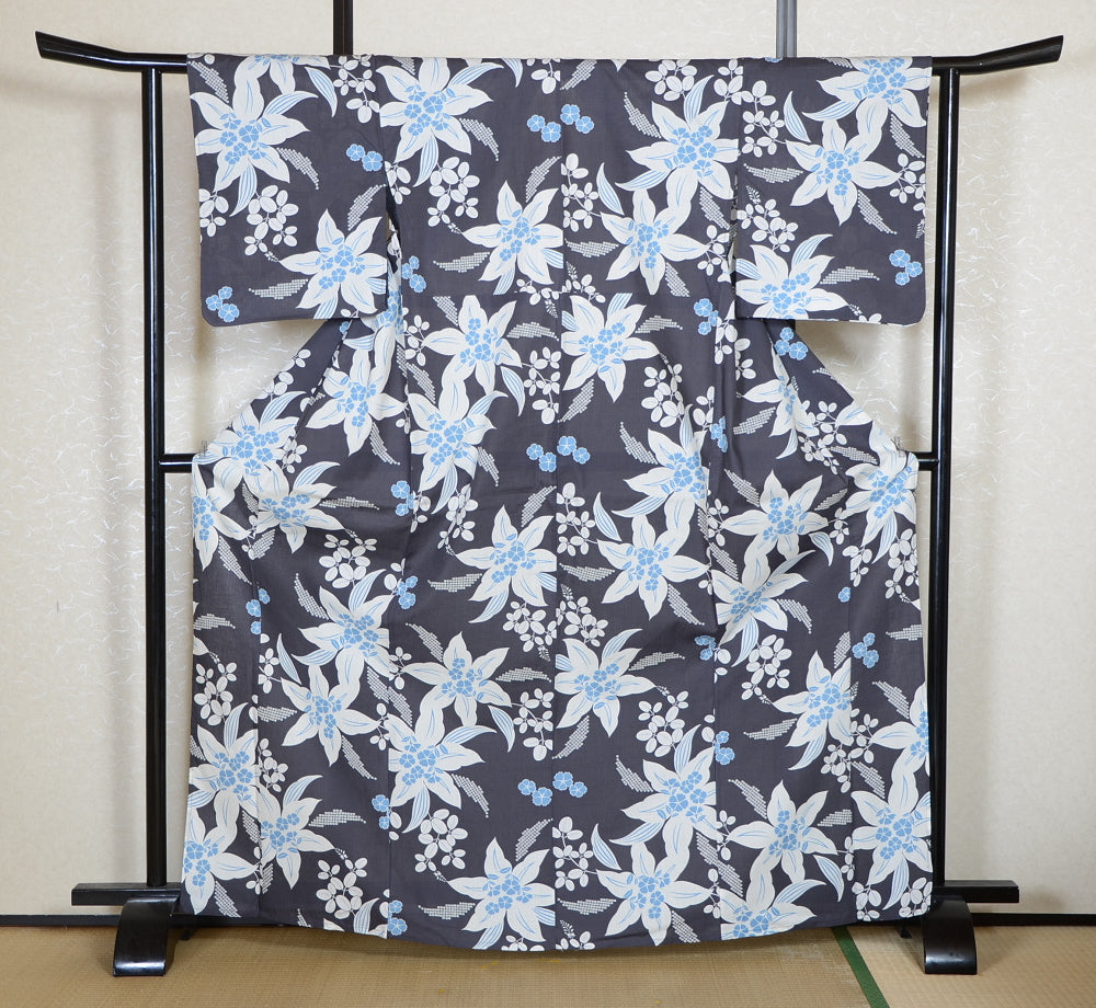 Japanese yukata kimono/ Plus size / P #433 /4L