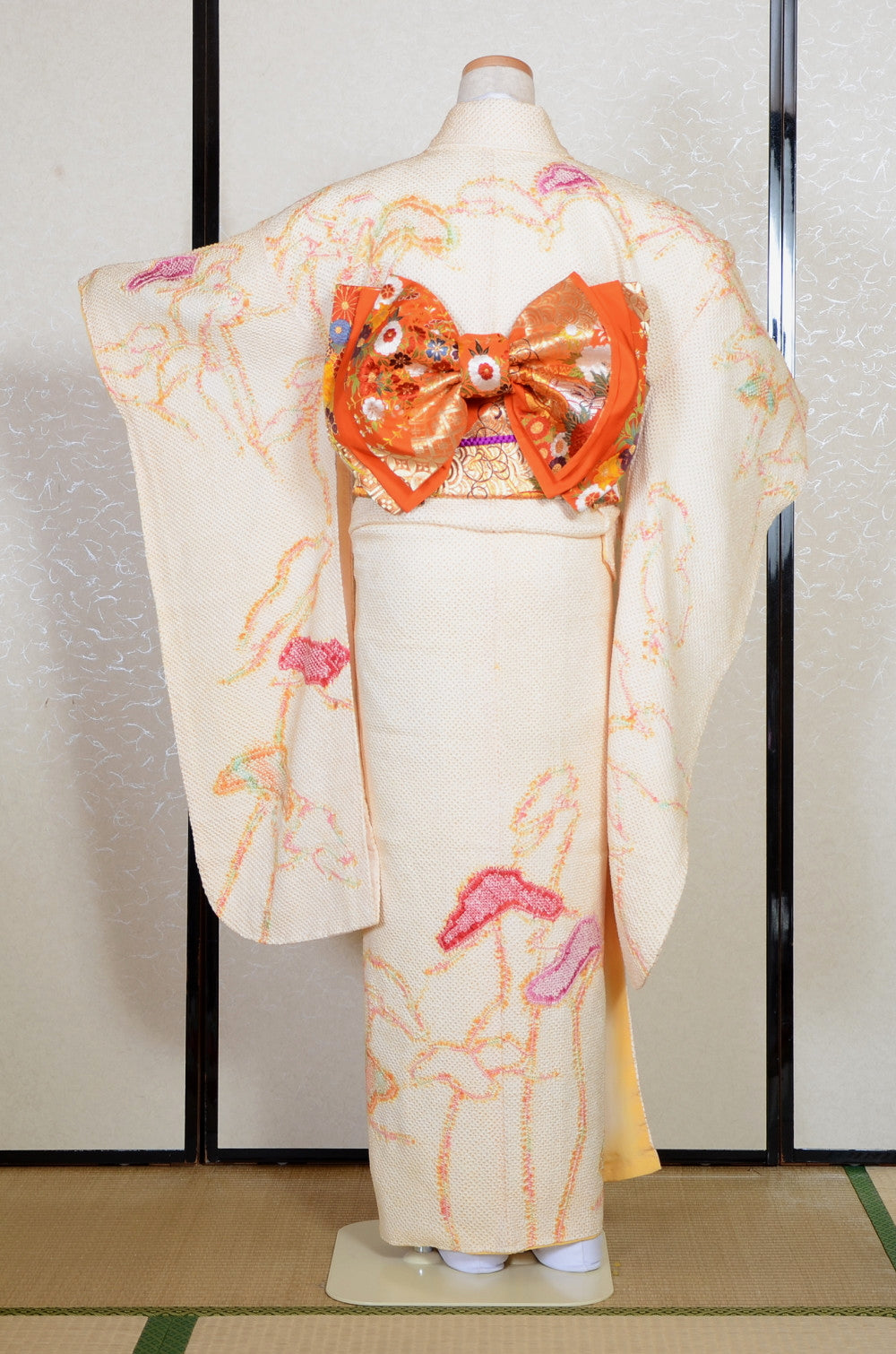 Long-sleeved kimono 6 items set / Furisode / FK#2-298