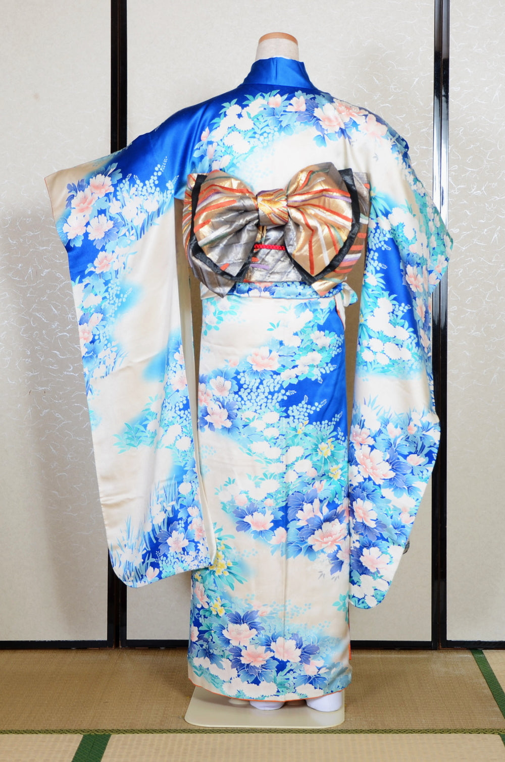 Long-sleeved kimono 6 items set / Furisode / FK#2-281