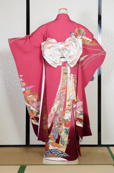 Long-sleeved kimono 6 items set / Furisode / FK#2-157
