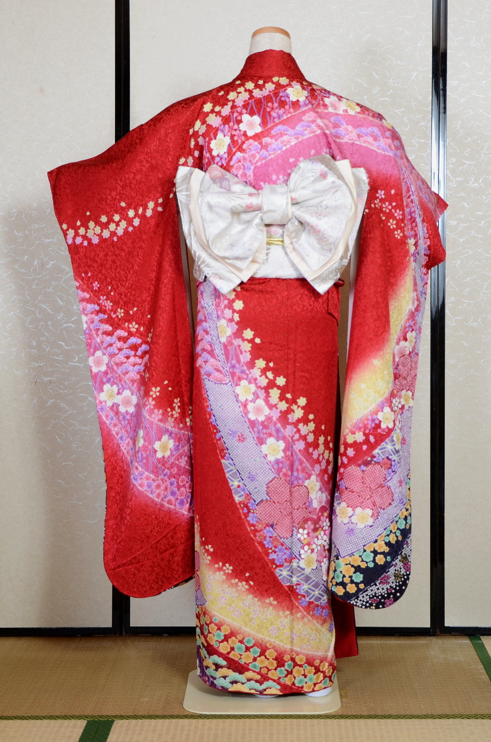 Long-sleeved kimono 6 items set / Furisode / FK#2-278