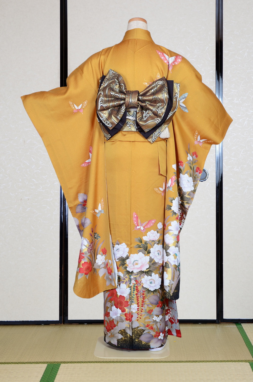 Long-sleeved kimono 6 items set / Furisode / FK#2-067