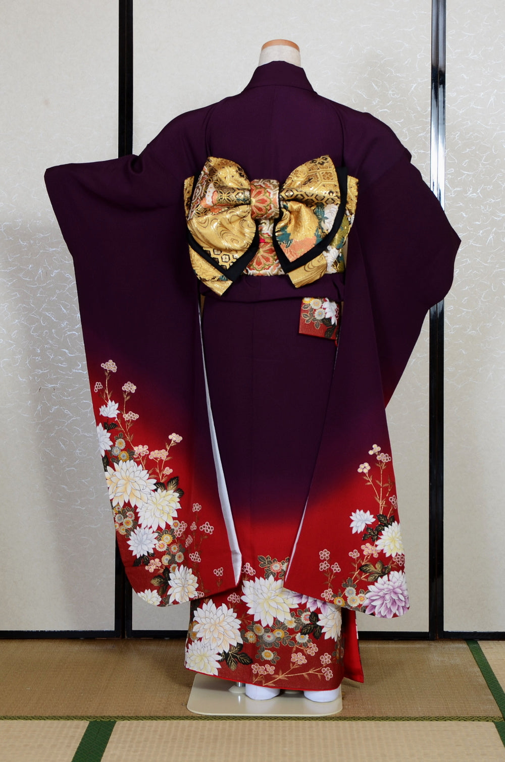 Long-sleeved kimono 6 items set / Furisode / FK#2-323