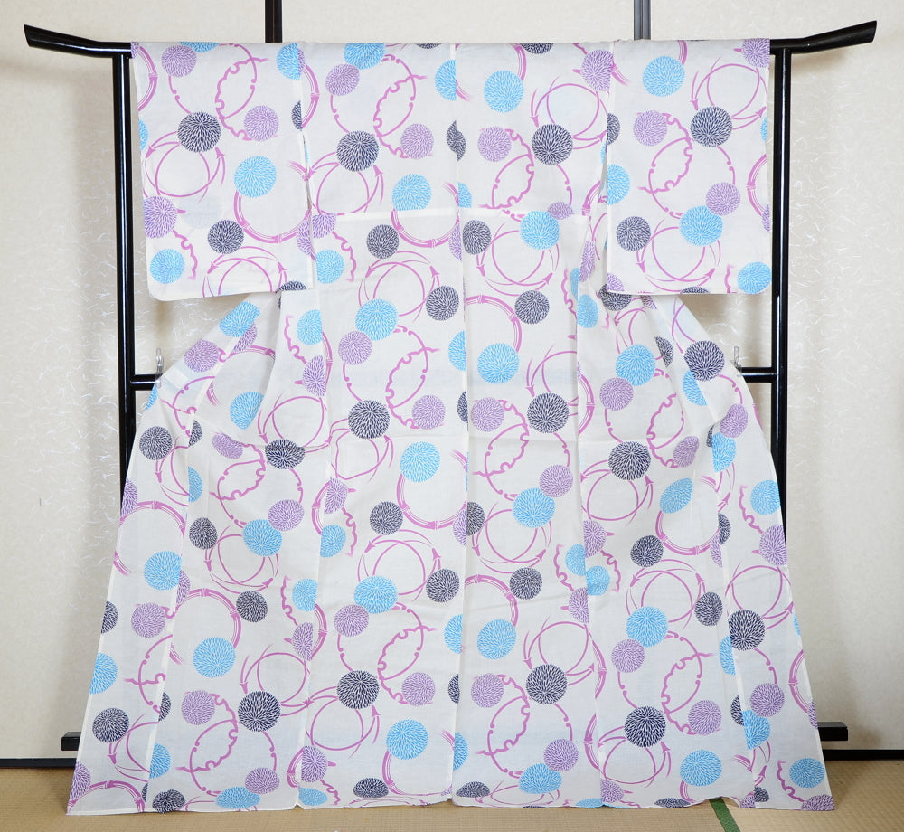 Japanese yukata kimono/ Plus size / P #346