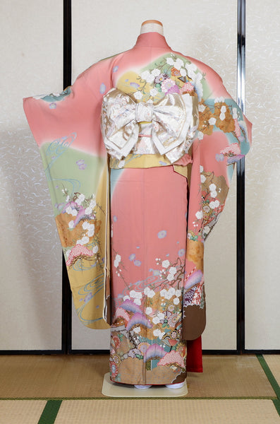 Long-sleeved kimono 6 items set / Furisode / FK#2-335