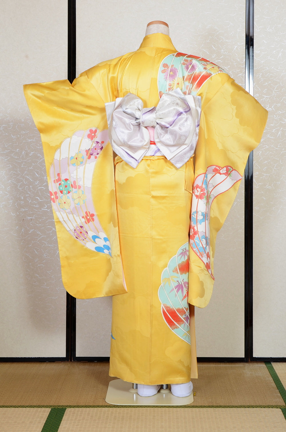 Long-sleeved kimono 6 items set / Furisode / FK#2-346