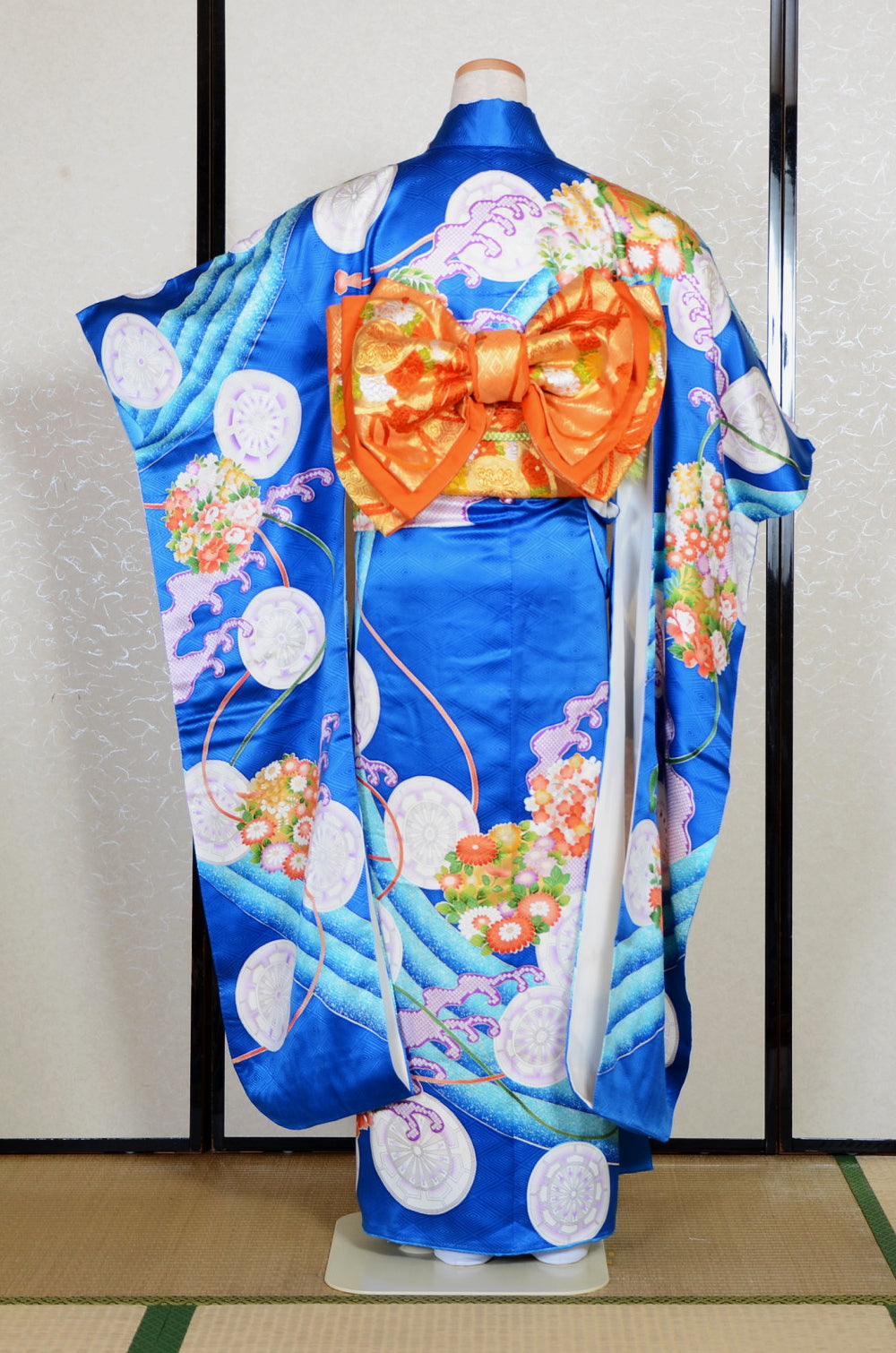 Long-sleeved kimono 6 items set / Furisode / FK#2-288
