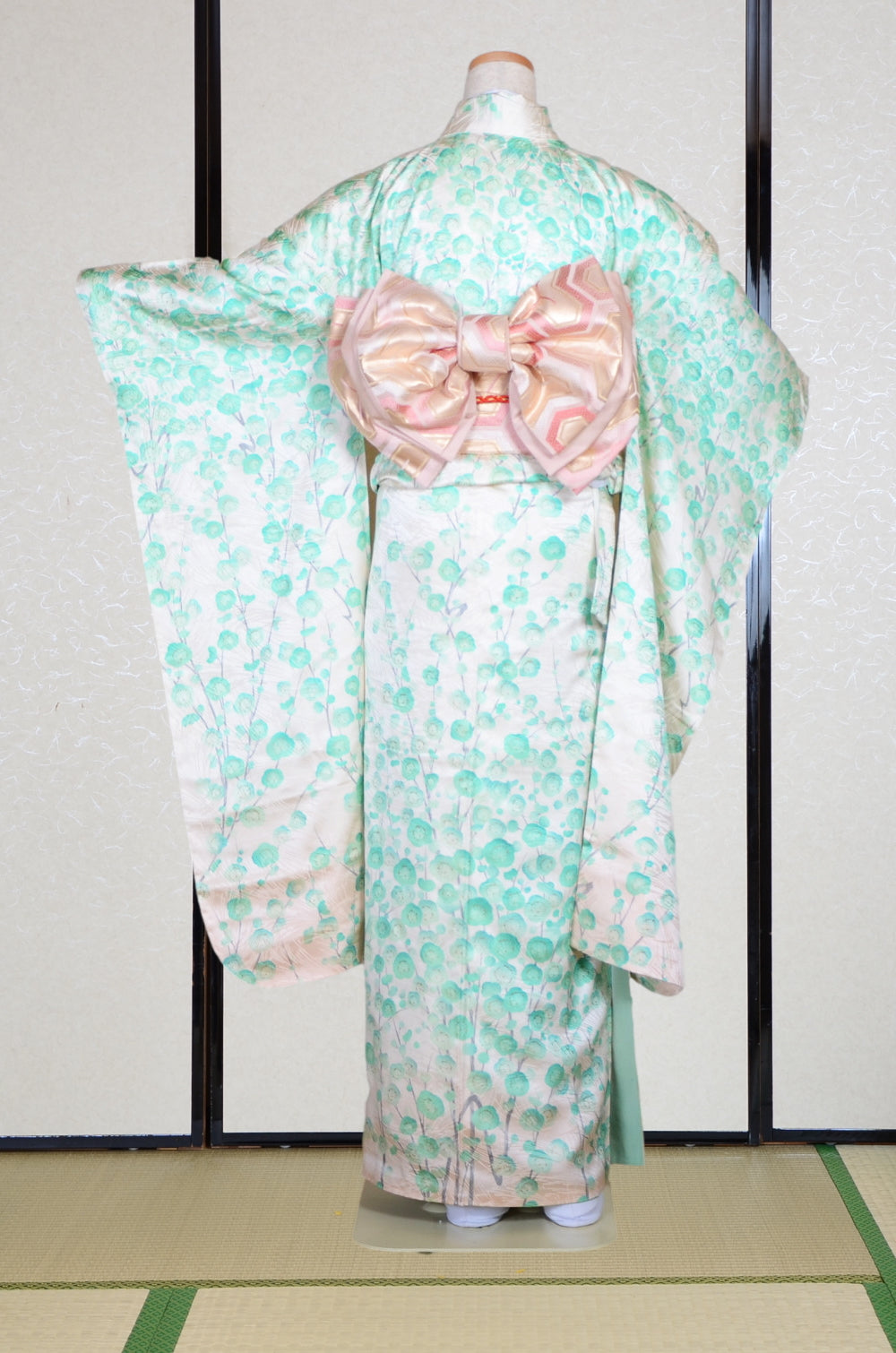 Long-sleeved kimono 6 items set / Furisode / FK#1-955