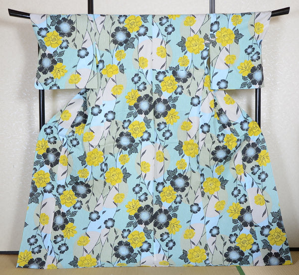 Japanese yukata kimono/ Plus size / P #375