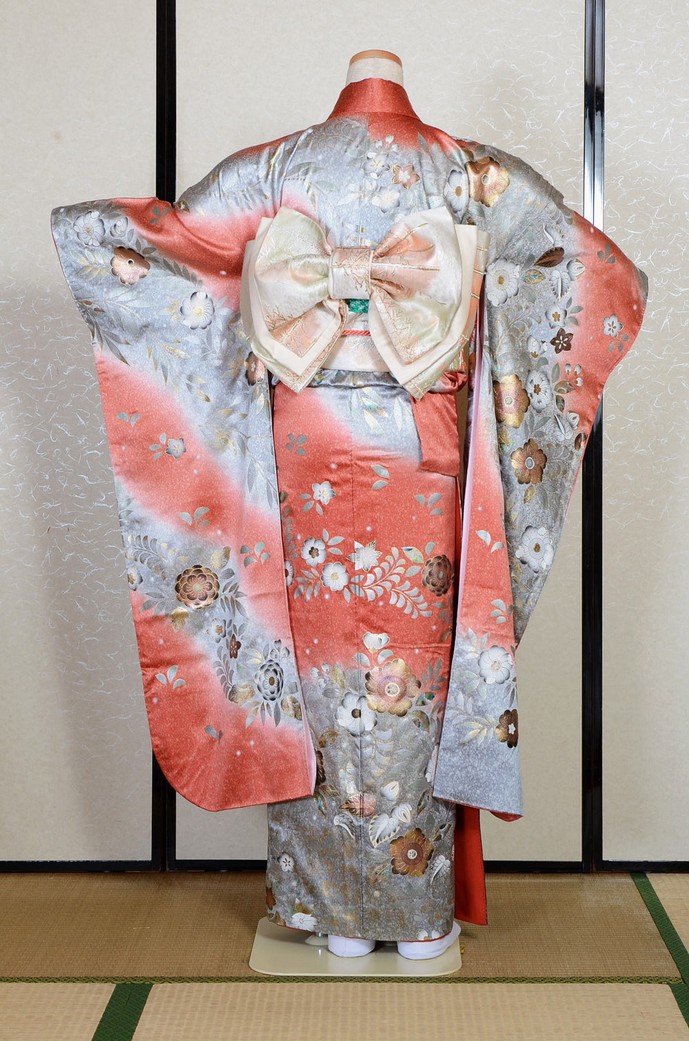 Long-sleeved kimono 6 items set / Furisode / FK#2-348