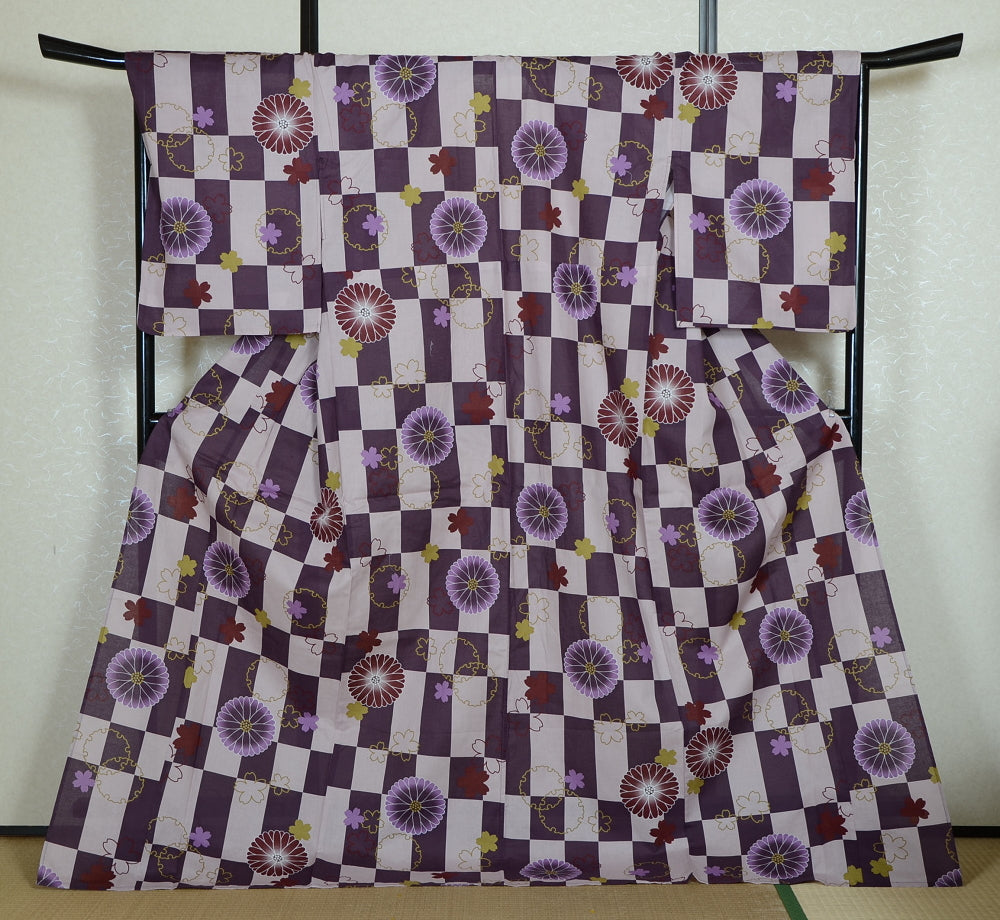 Japanese yukata kimono / H #574