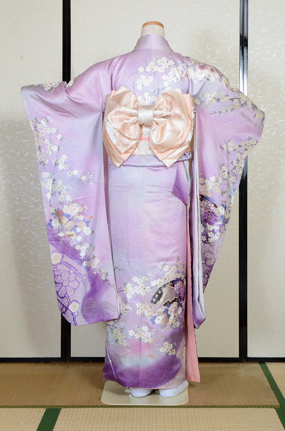 Long-sleeved kimono 6 items set / Furisode / FK#2-355