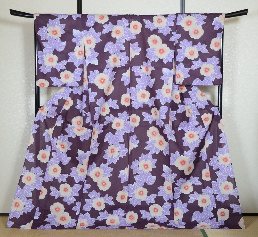 Japanese yukata kimono/ Plus size / P #422 /4L