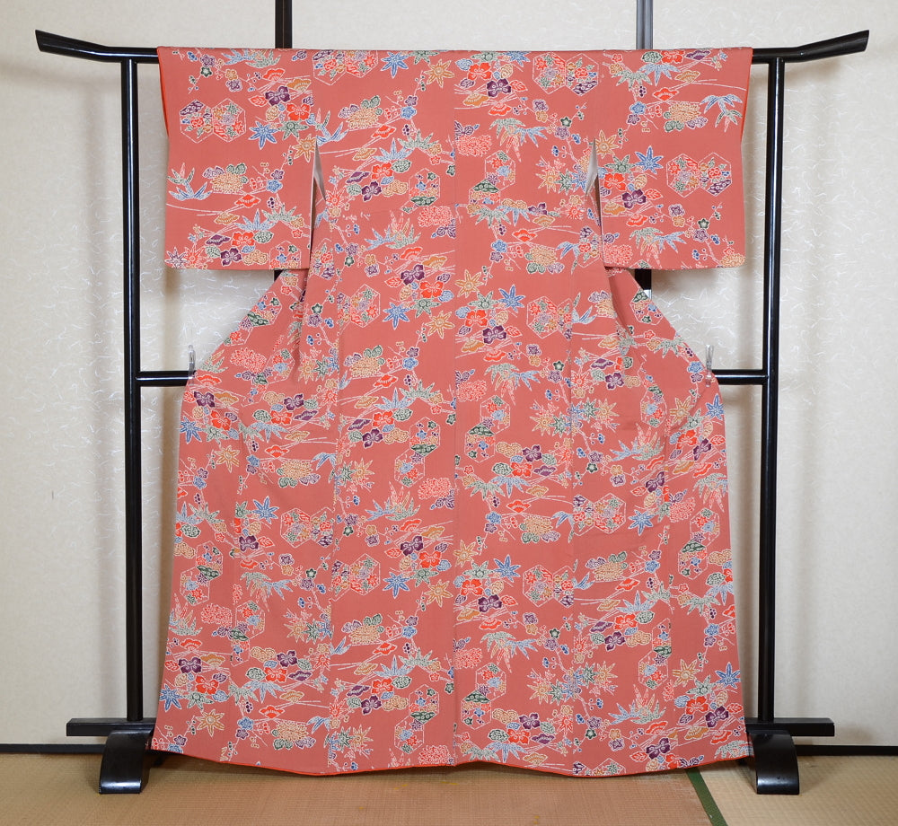 Japanese kimono 4 items set / SK #1-825