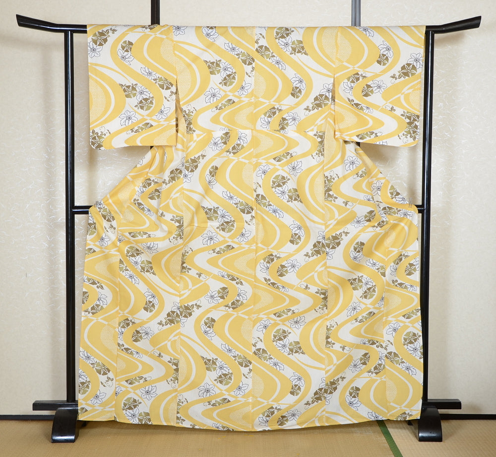 Japanese yukata kimono / D #204