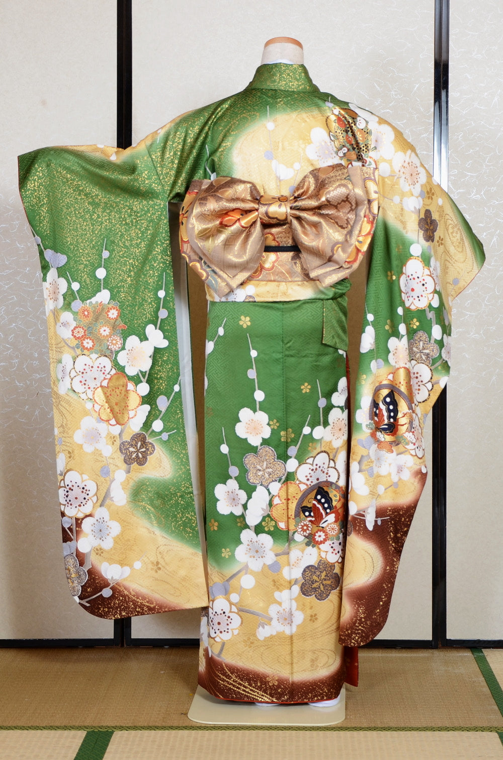 Long-sleeved kimono 6 items set / Furisode / FK#2-258