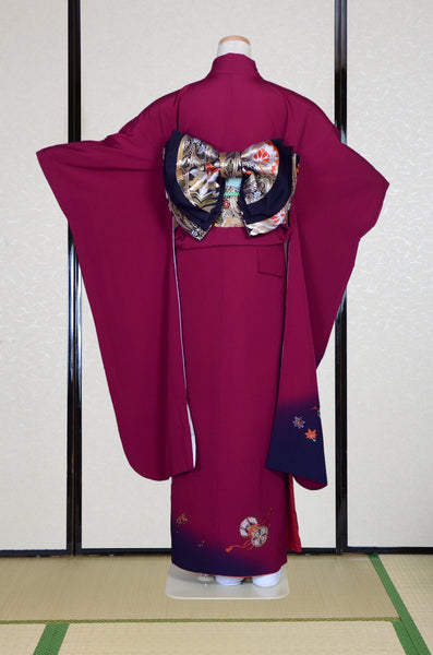 Long-sleeved kimono 6 items set / Furisode / FK#1-972