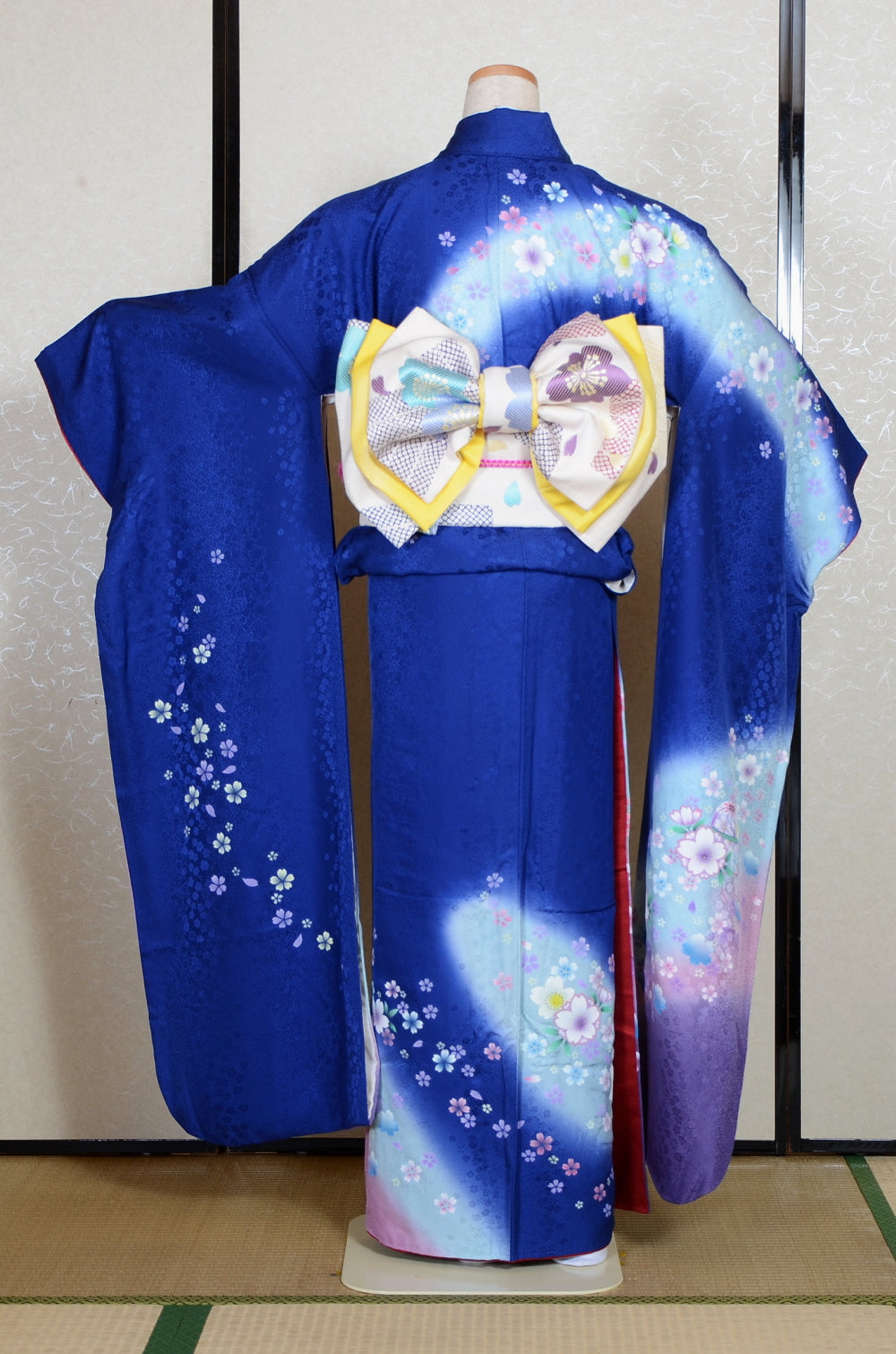 Long-sleeved kimono 6 items set / Furisode / FK#2-216