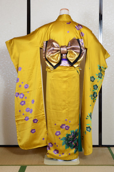 Long-sleeved kimono 6 items set / Furisode / FK#2-217