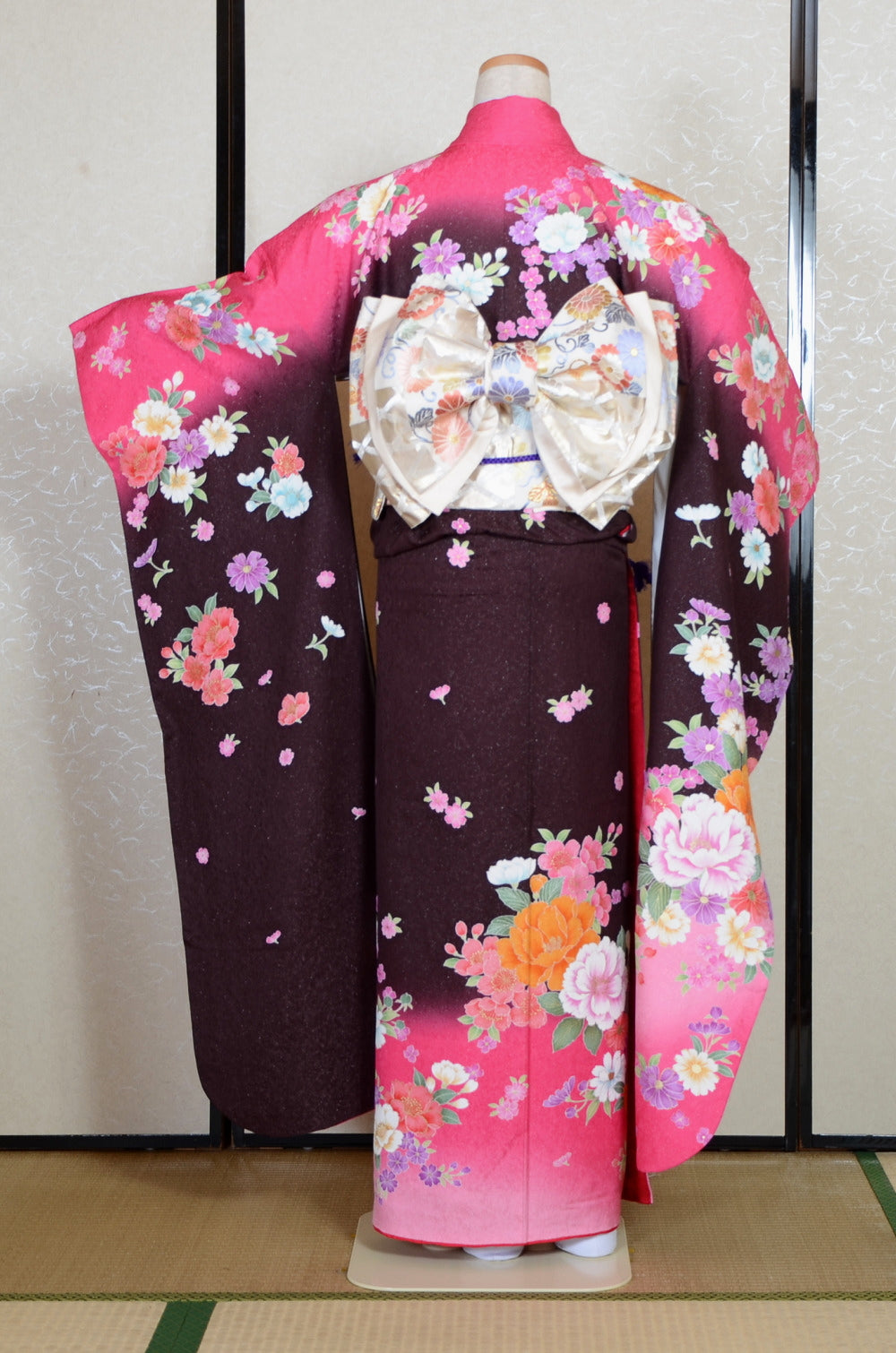 Long-sleeved kimono 6 items set / Furisode / FK#2-282