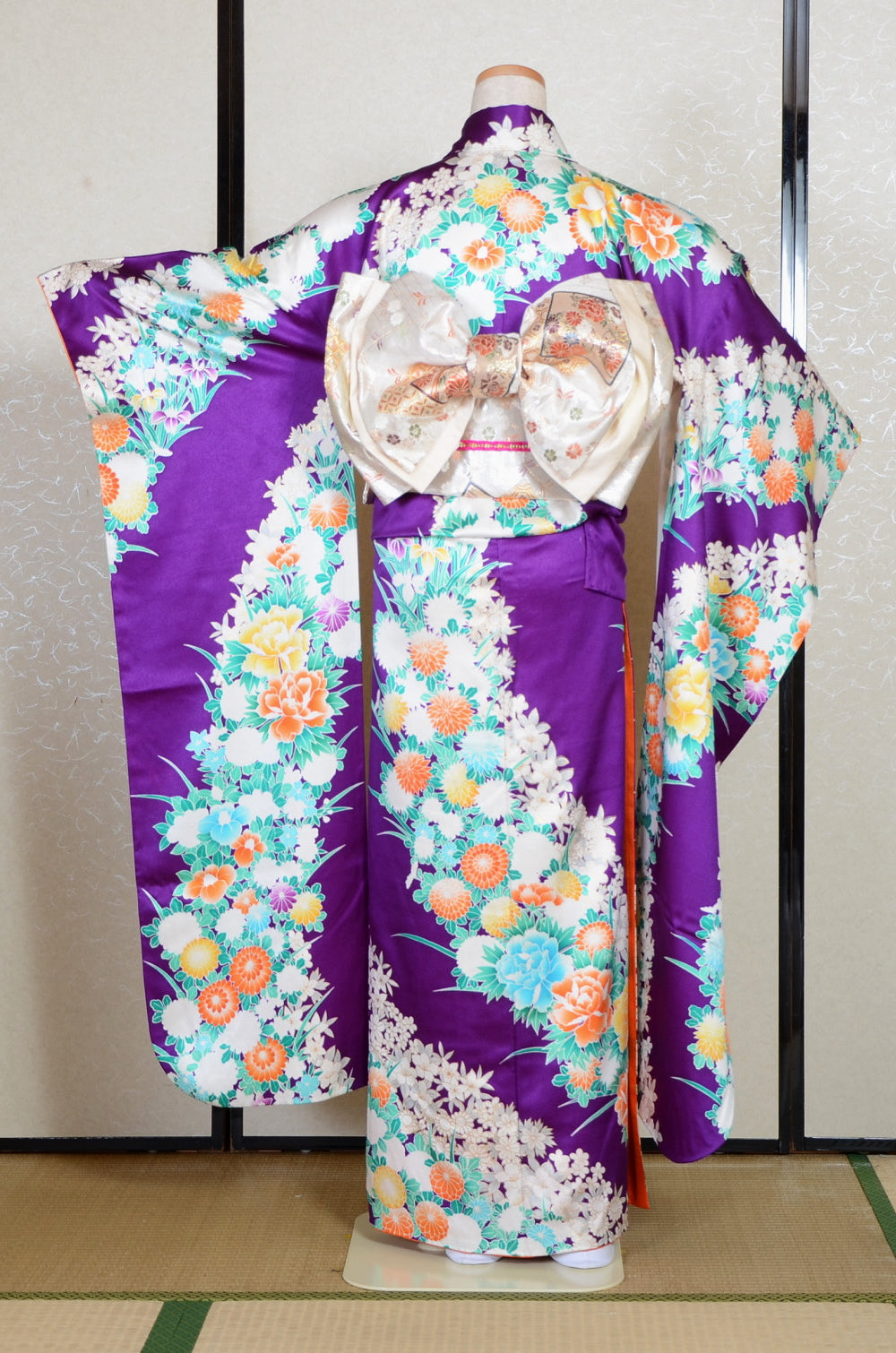 Long-sleeved kimono 6 items set / Furisode / FK#2-259